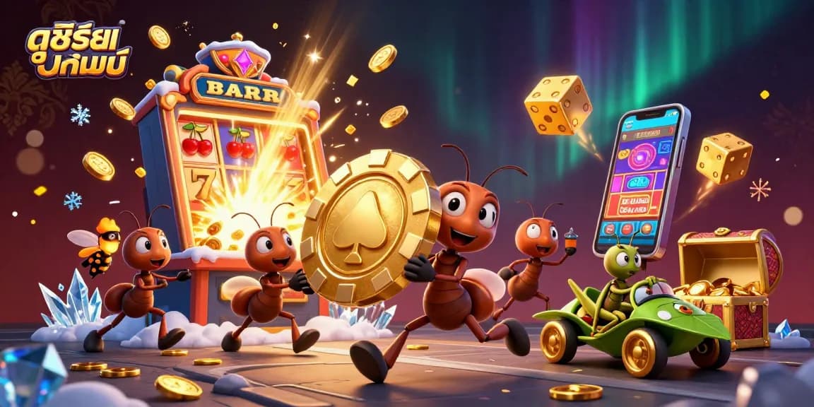 Engage in ดูซีรี่ย์ออนไลน์ as animated ants pull off a heist with poker chips amidst casino chaos.