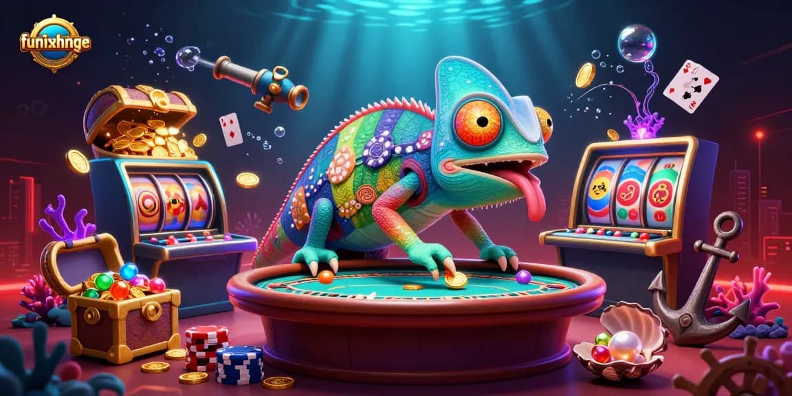 Engage in thrilling funinexchange adventures with a vibrant casino scene showcasing exciting gameplay.