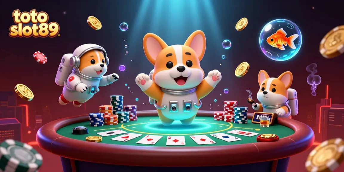 Engage with the thrilling gameplay of toto slot89 featuring a floating casino scene.