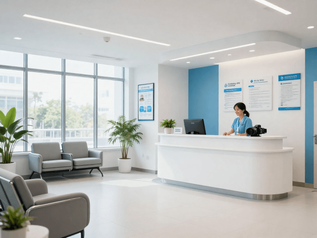 SLOT7000: Comprehensive patient care in a modern health clinic environment.