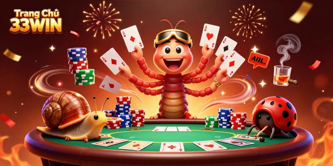 Experience the excitement of Trang Chủ 33WIN with vibrant characters and rich casino elements.