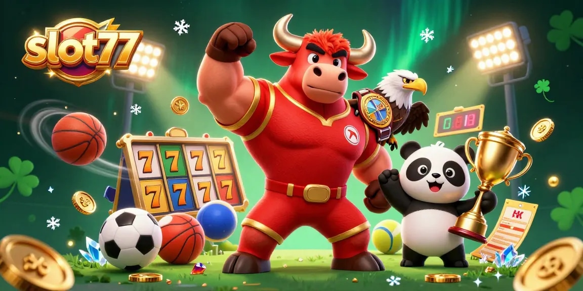 Engage with slot77 casino games featuring colorful characters, dynamic elements, and rich visuals.