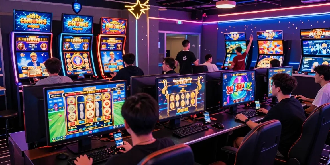 Gamers merayakan kemenangan di JURAGAN77 dengan antusias di platform kasino online.