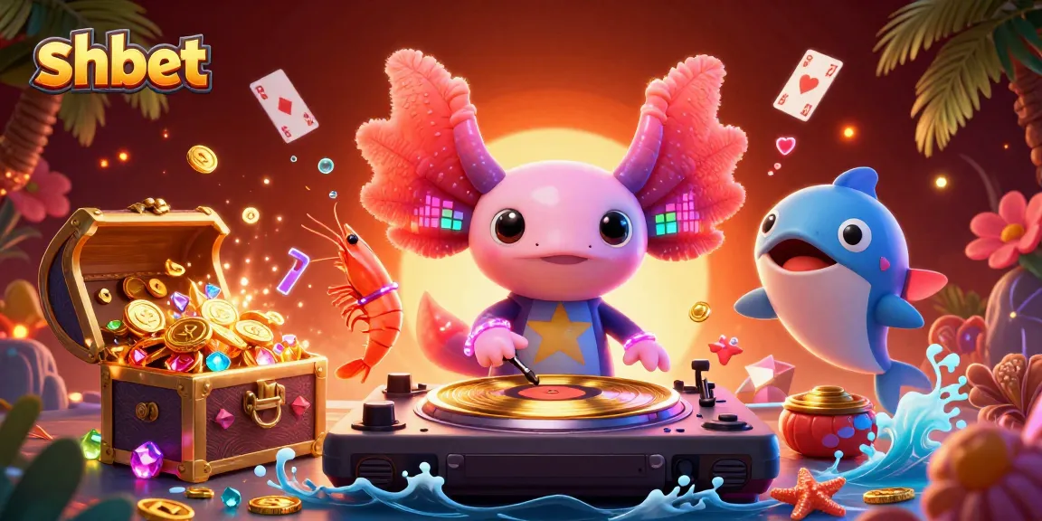Spin to win at the SHBET casino while enjoying dynamic 3D underwater scenes full of vibrant characters.