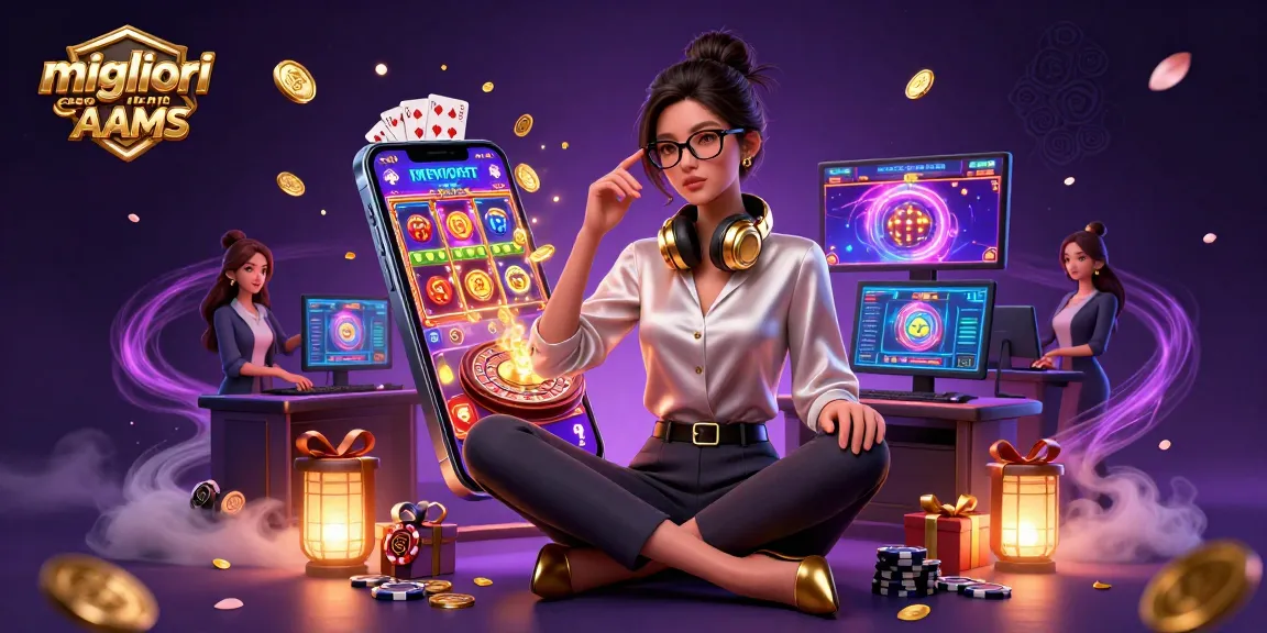 Vivi l'emozione dei migliori casino non AAMS attraverso la nostra illustrazione 3D che mette in mostra elementi di gioco entusiasmanti.