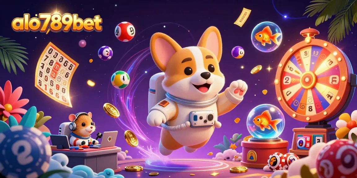 Engage with the exciting universe of alo789bet in a vibrant casino illustration featuring dynamic characters and game elements.