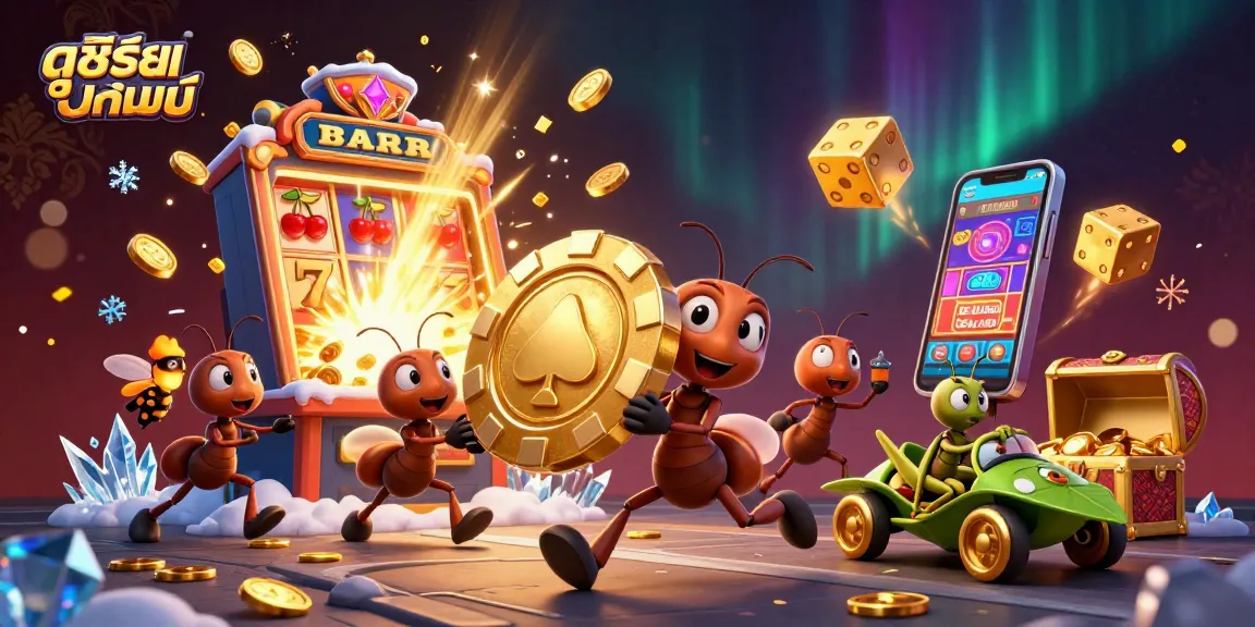 Engage in ดูซีรี่ย์ออนไลน์ as animated ants pull off a heist with poker chips amidst casino chaos.