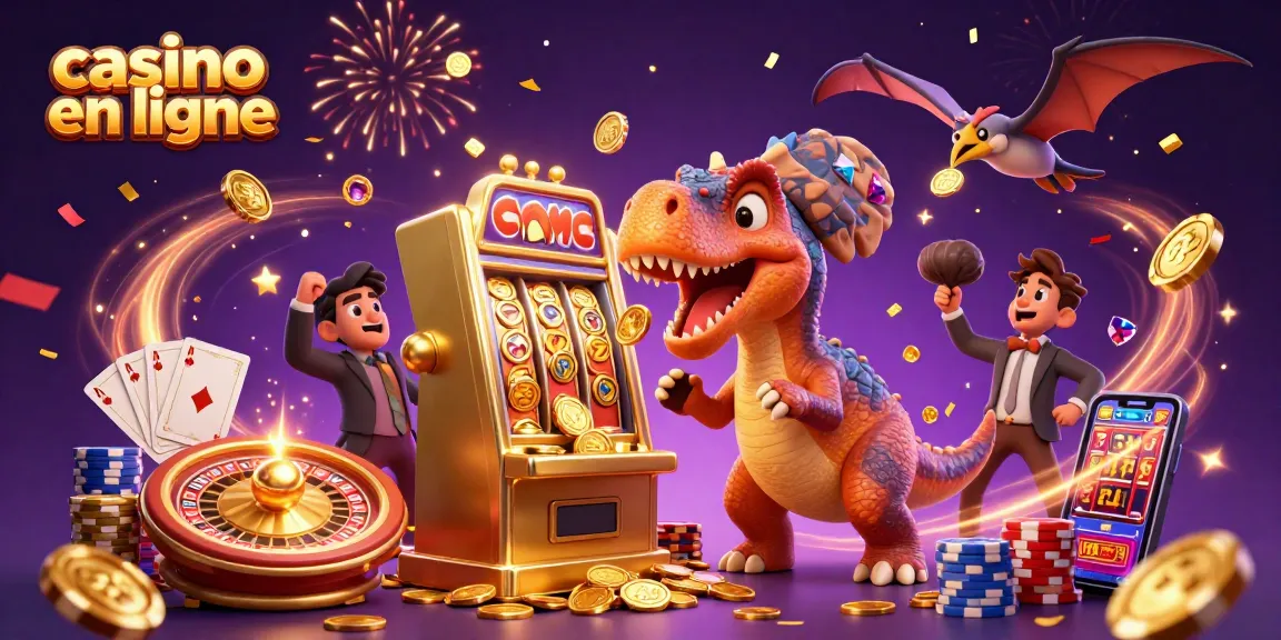Machines à sous et jackpots s'animent dans un casino en ligne haut en couleur