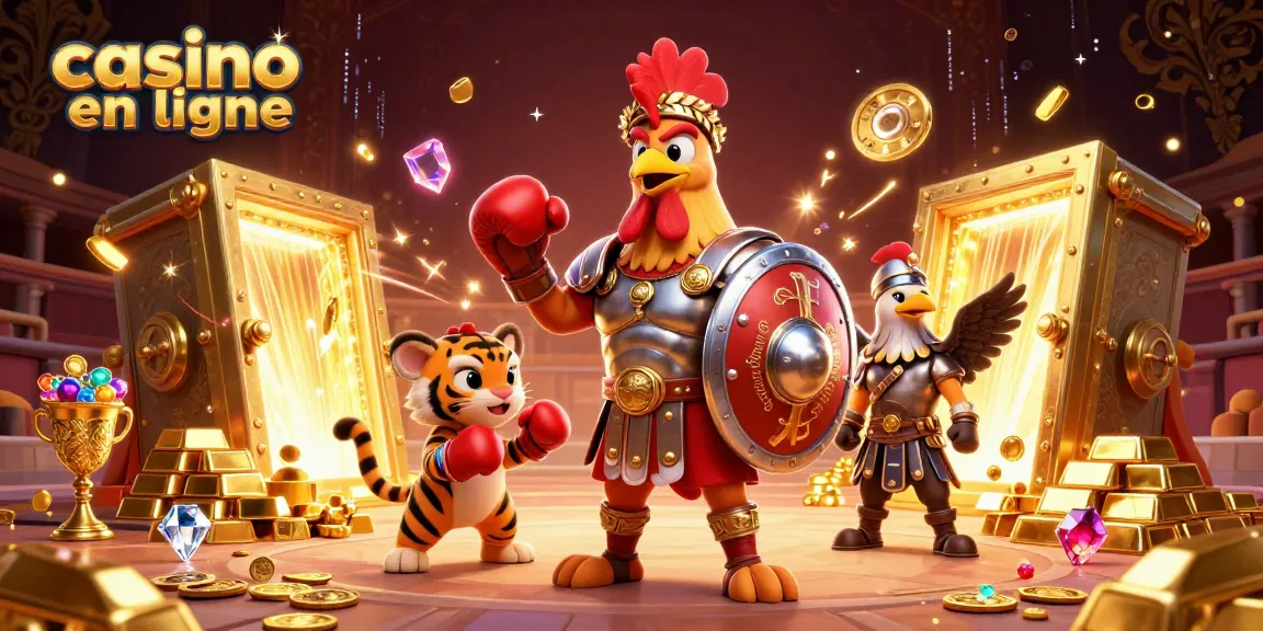 Participez à l'excitation du casino en ligne avec une aventure sur le thème des gladiateurs et des trésors éblouissants !