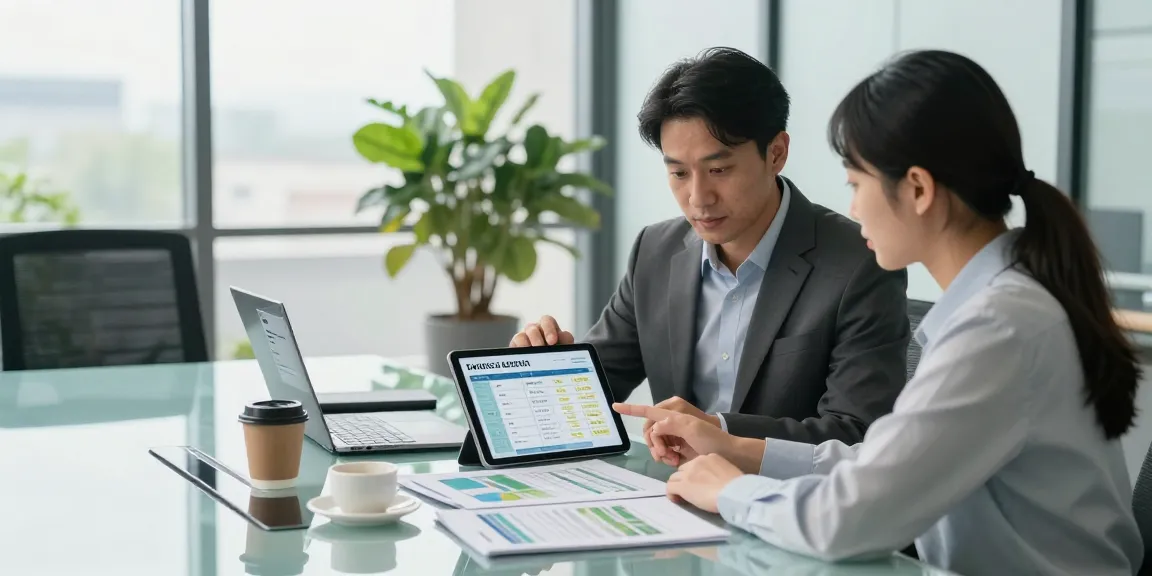 Business energy quotes consultation between advisor and client in a modern office, highlighting energy savings strategies.
