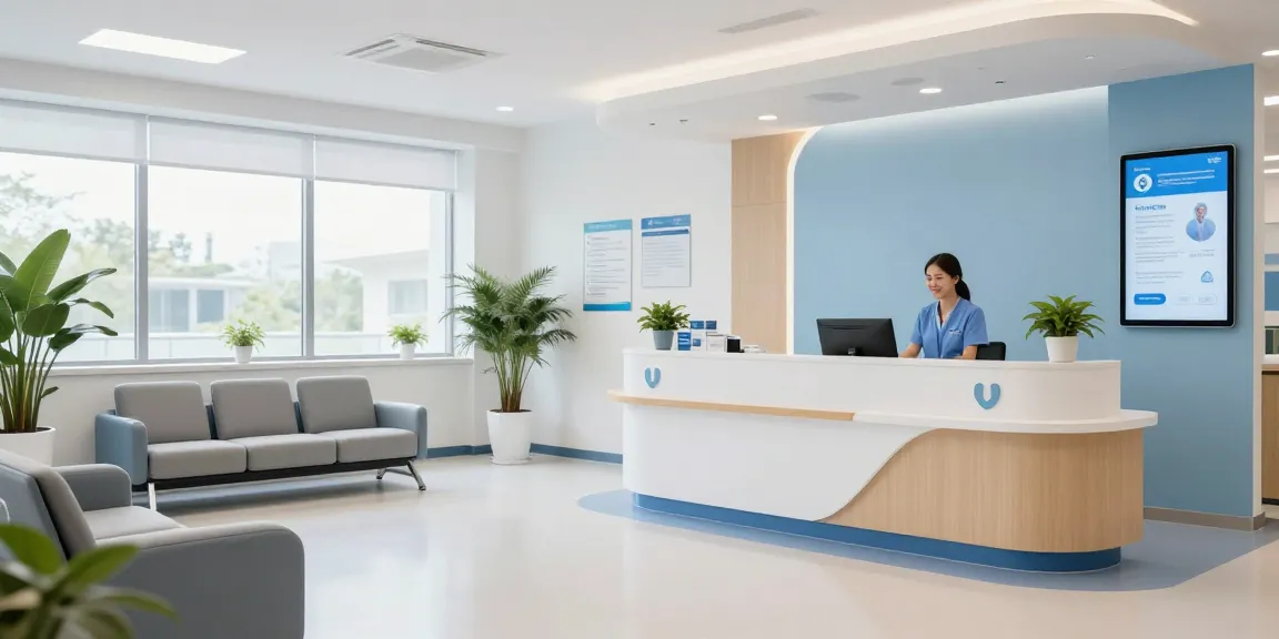 Unique Pharma Steroid Shop in a modern health clinic emphasizing patient care.
