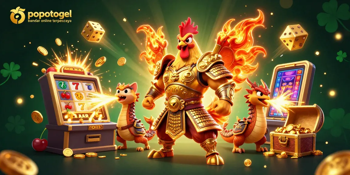 Experience the excitement of popotogel bandar online terpercaya with dynamic slot gaming action in 3D.