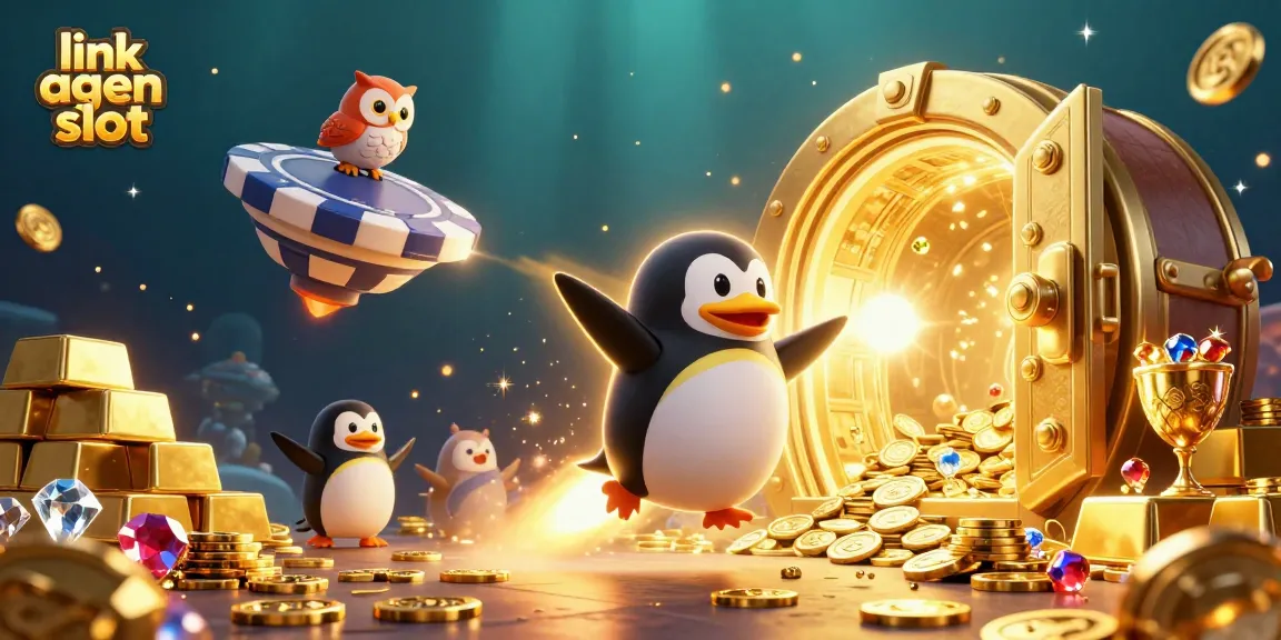 Spin the reels with a golden penguin in a dazzling link agen slot adventure!
