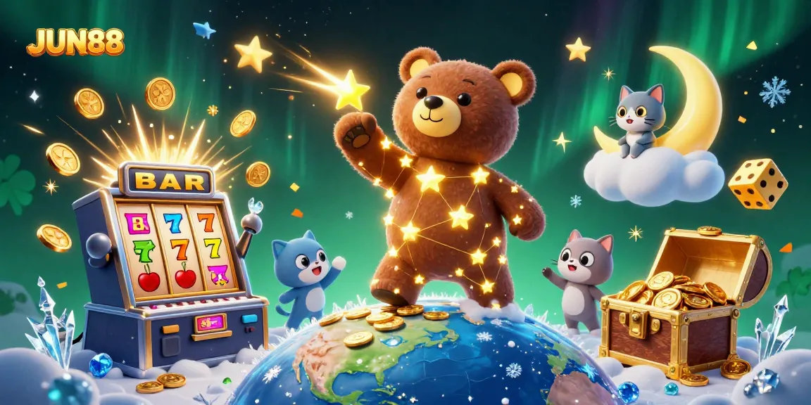 Engage in thrilling gameplay at JUN88 with vibrant casino elements exploding around you.