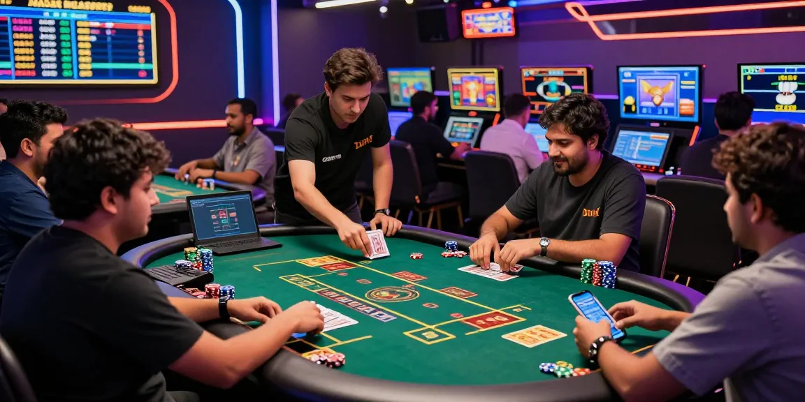 Engaging Andar Bahar online casino scene with real dealers and vibrant gameplay atmosphere.