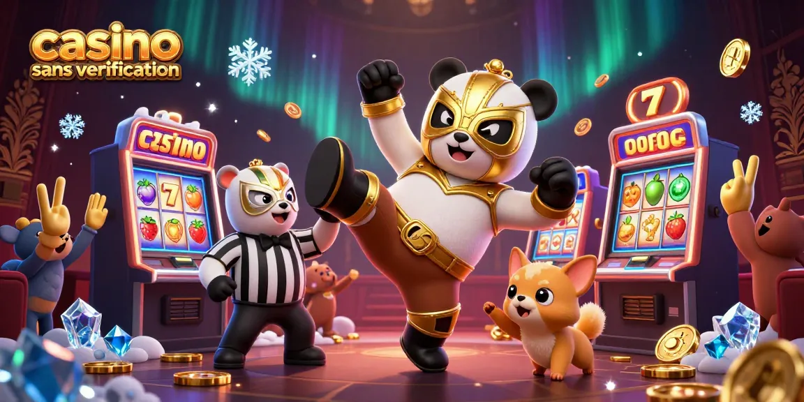 Venez découvrir le casino sans vérification avec nos machines à sous et jackpots palpitants dans une illustration captivante.