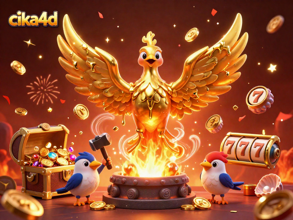 Experience thrill with cika4d as a molten golden phoenix brings games to life.