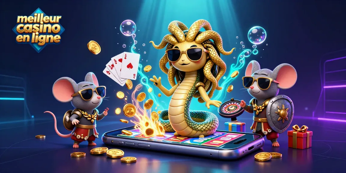 Vivez l'excitation au meilleur casino en ligne avec des personnages inspirés des casinos et des éléments de jeu vibrants.