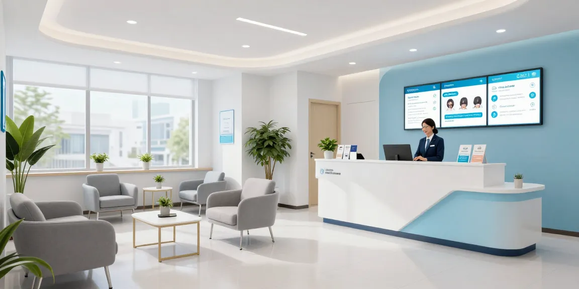 Hair transplant Turkey - caring healthcare provider consulting patients in a modern clinic setting.
