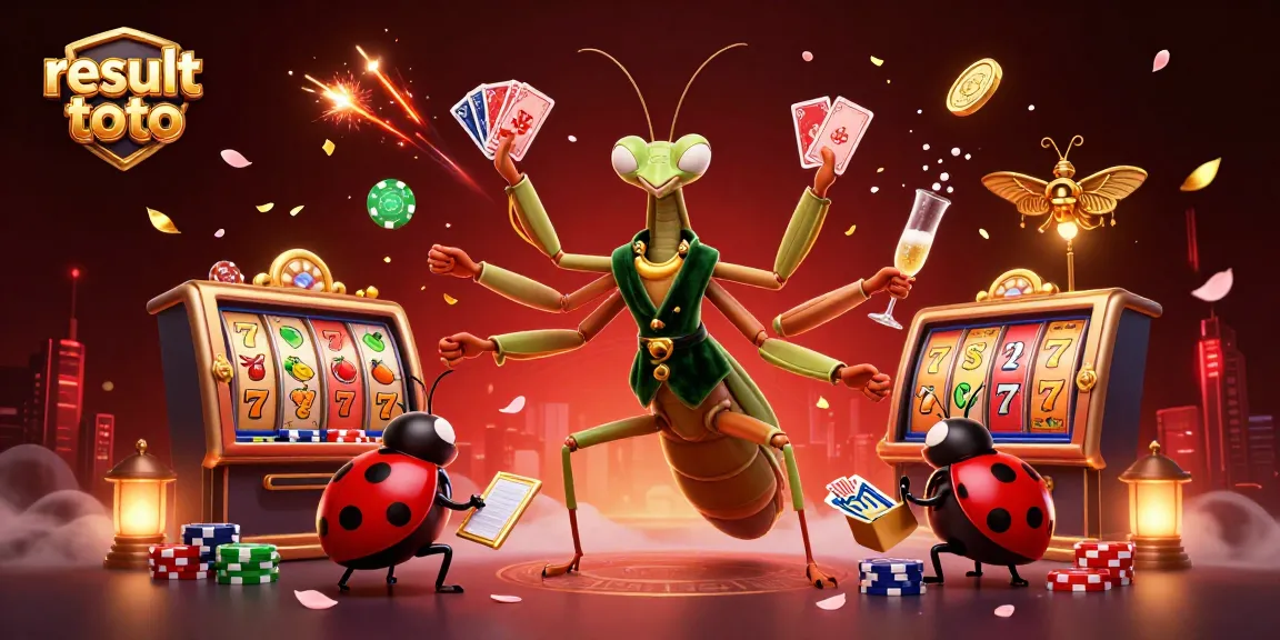Experience thrilling result toto action with vibrant slot reels and dynamic gambling elements.