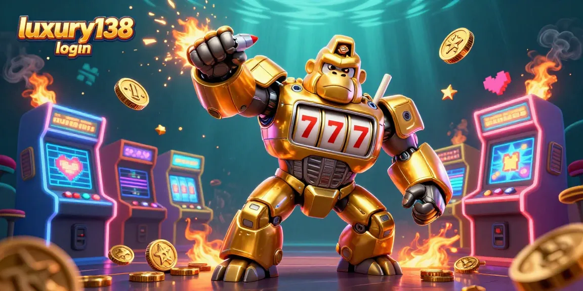 Experience the excitement of casino gaming with luxury138 login in a vibrant 3D illustration.