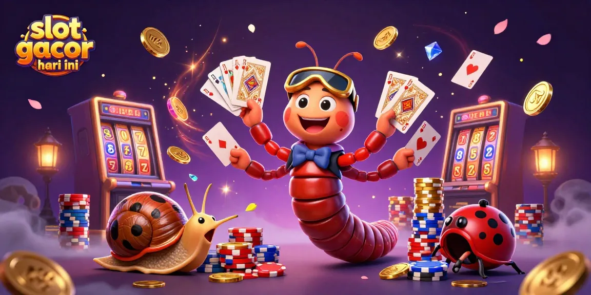 Experience the thrill of slot gacor hari ini with vibrant characters and dynamic casino elements.