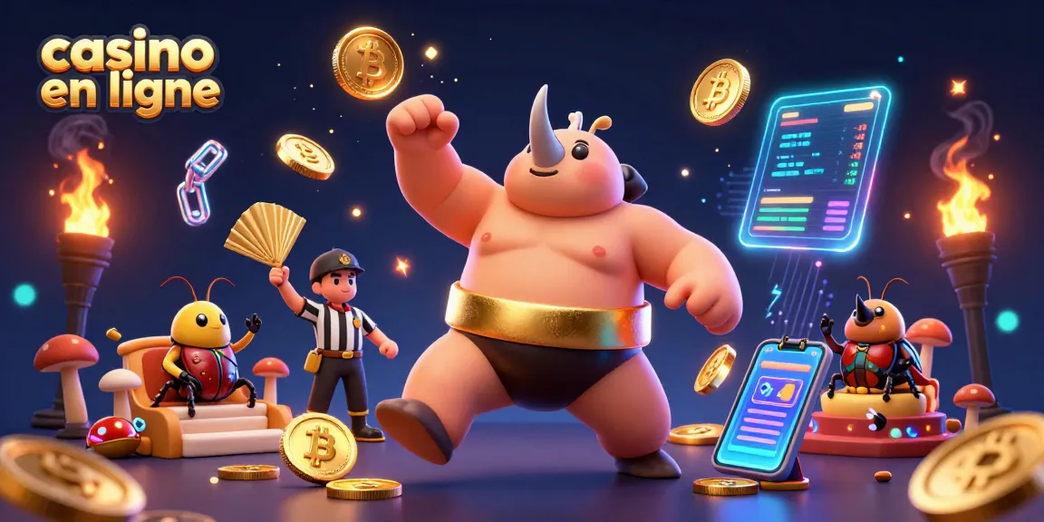 Jouez à des jeux de casino en ligne avec une ambiance dynamique et des éléments de crypto-monnaies.