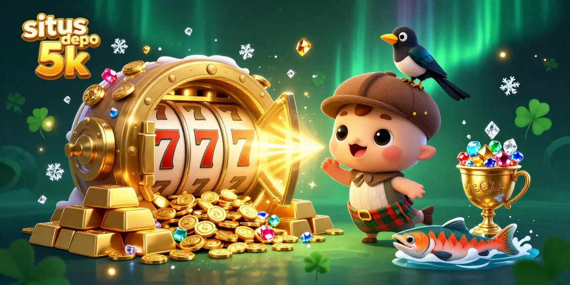 Play slots at situs depo 5k with exciting jackpot elements and vibrant casino characters.