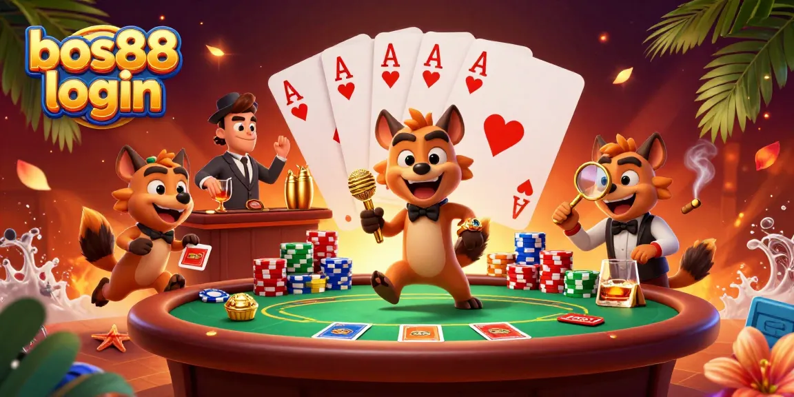 Engage with vibrant scenes at bos88 login featuring hyenas in a dynamic casino environment.