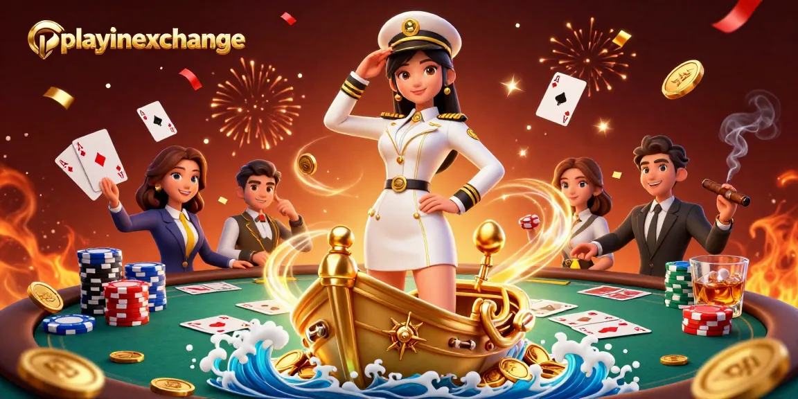 Experience thrilling bets at playinexchange with an engaging 3D illustration of vibrant casino dynamics.