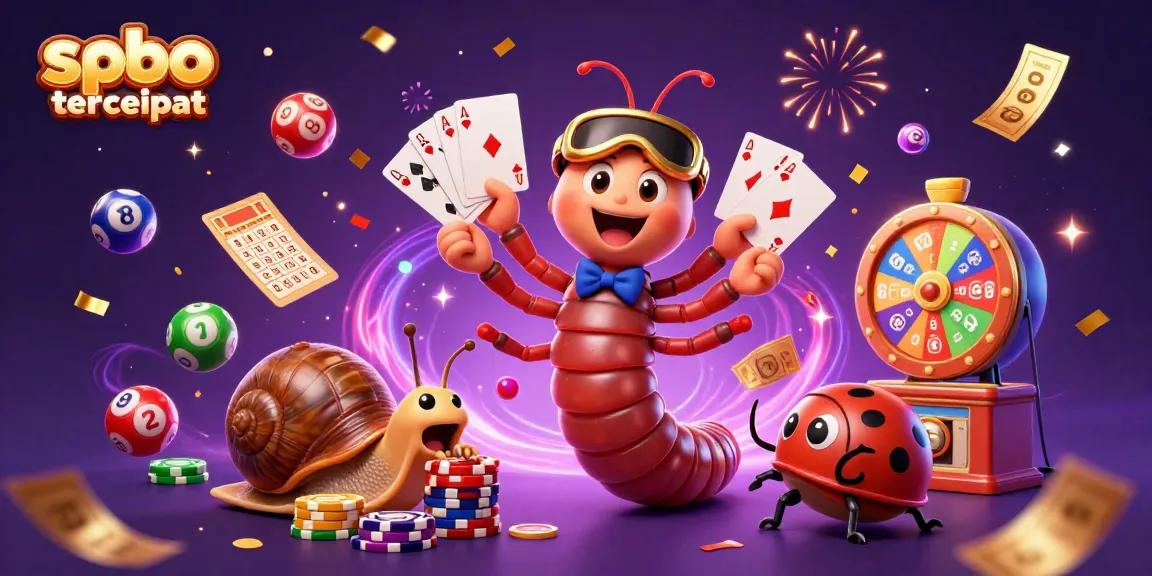Experience spbo tercepat with a vibrant 3D cartoon scene of exciting casino elements and characters.