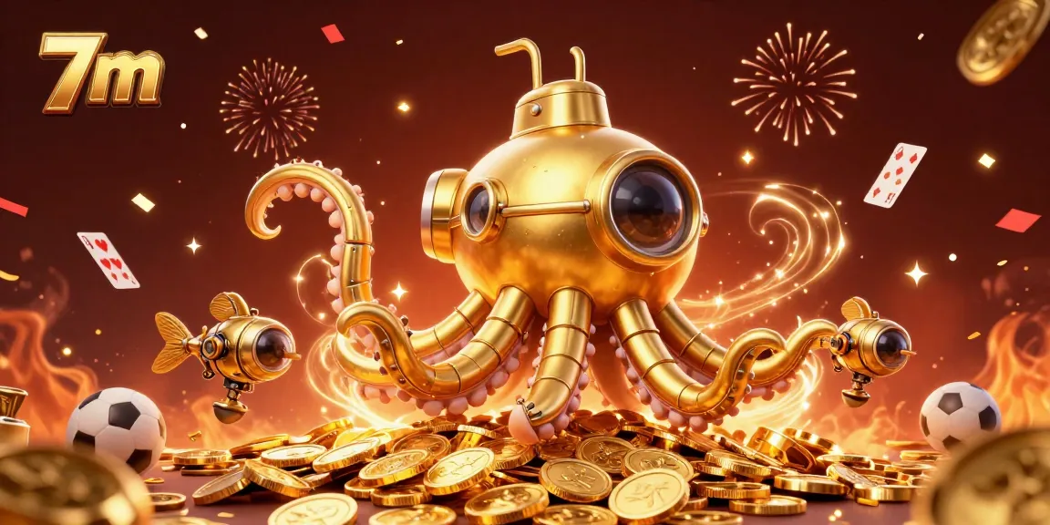 Bet on 7m with dynamic sports elements and vibrant celebration visuals.