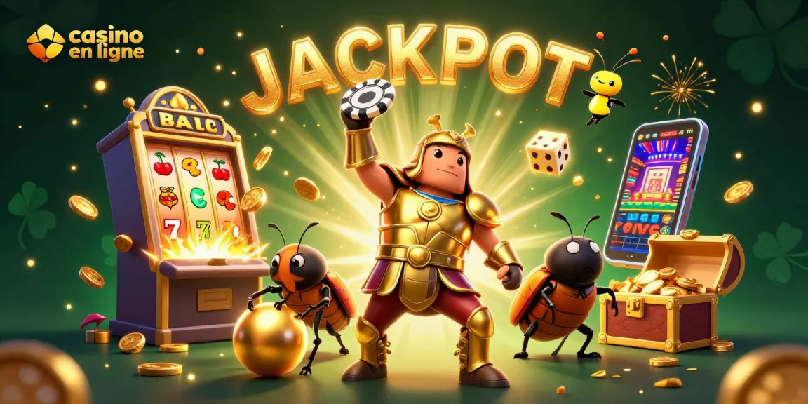 Ce casino en ligne propose un jackpot immersif avec un scarabée gagnant et des machines à sous.
