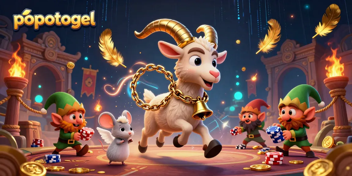 Experience popotogel's lively casino scene with Krampus, an angel mouse, and mischievous elves.