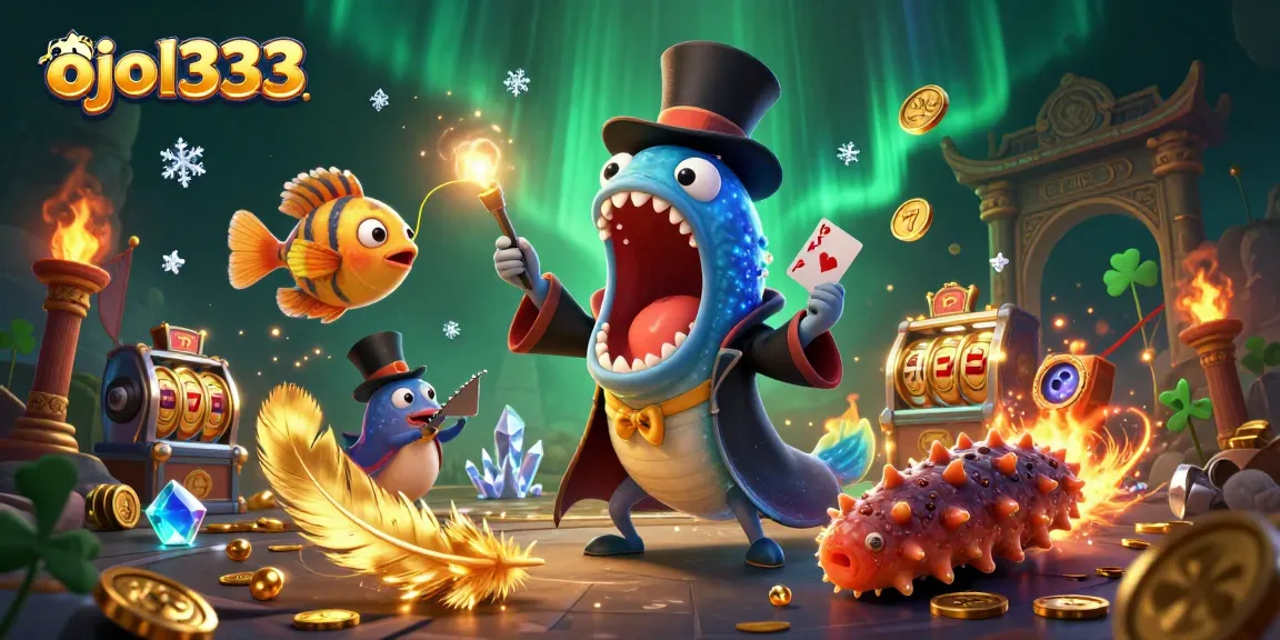Engage in thrilling gameplay with ojol333, featuring magical sea creatures in an online casino setting.