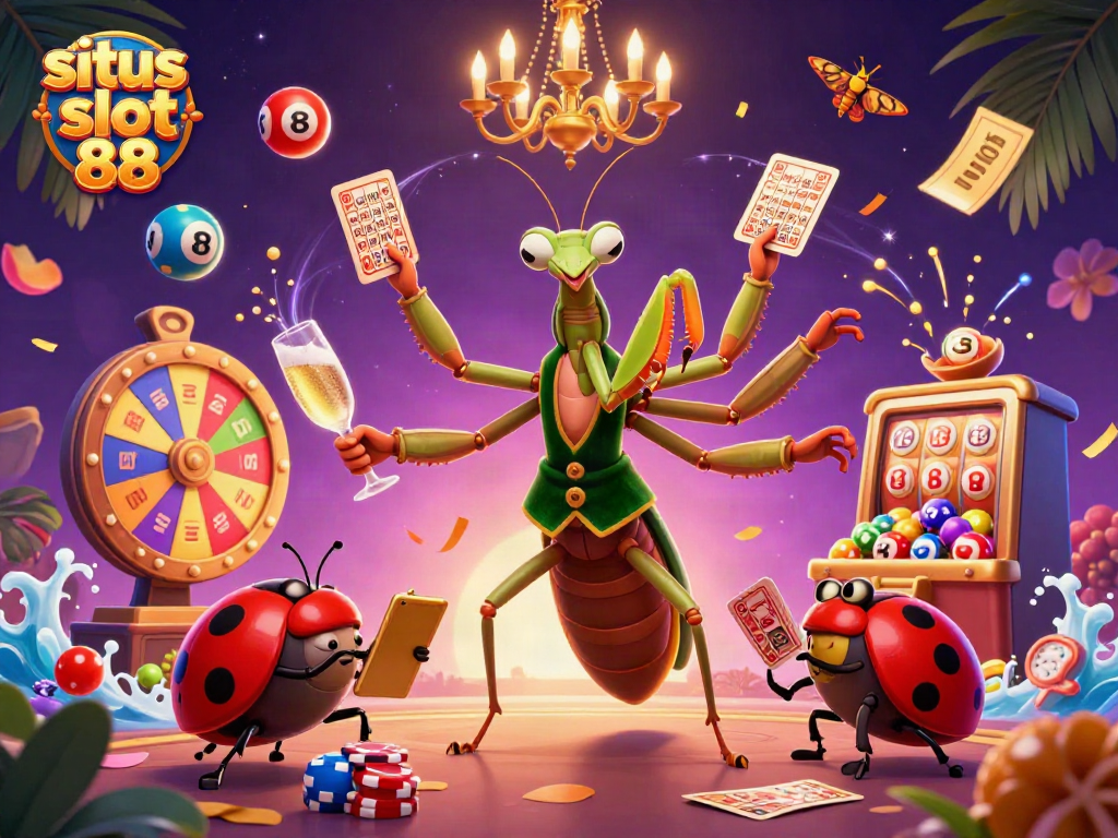 Experience the thrilling world of situs slot 88 as colorful lottery balls and jackpot action fill the vibrant scene.